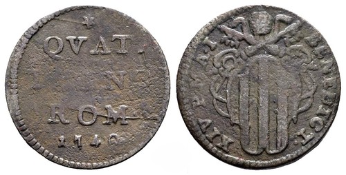 Stato pontificio 1 - -, quattrino